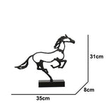 Minimalist Abstract Horse Sculpture Art Figurine