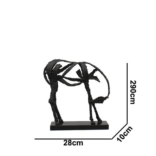 Minimalist Abstract Horse Sculpture Art Figurine - Image 10