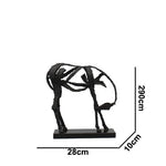 Minimalist Abstract Horse Sculpture Art Figurine