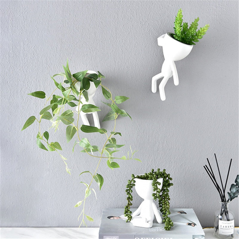 Nordic Hanging Miniature Human Flower Pots