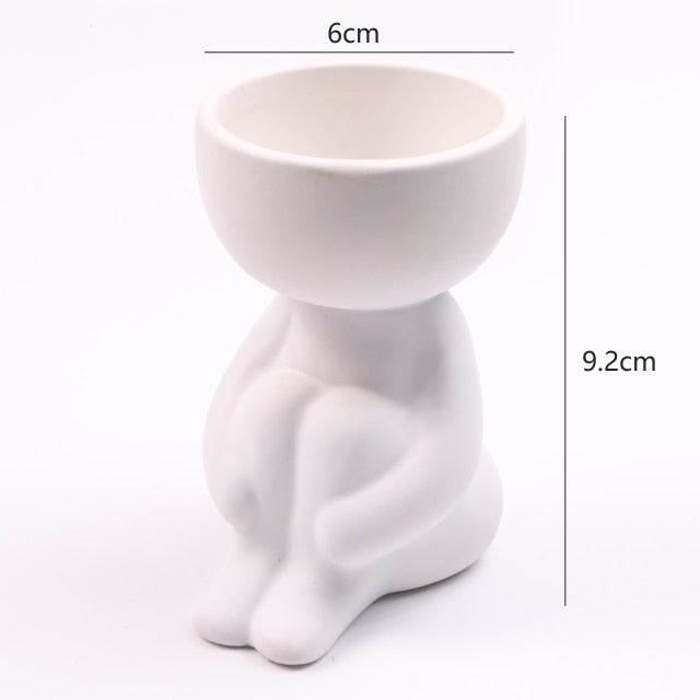 Nordic Hanging Miniature Human Flower Pots - Image 12