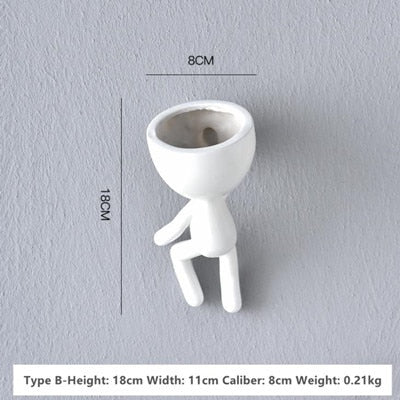 Nordic Hanging Miniature Human Flower Pots - Image 8