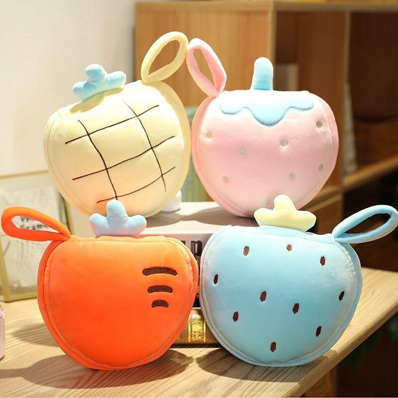 Sweet Fruits Plush Sleeping Eye Mask Bag - Image 0