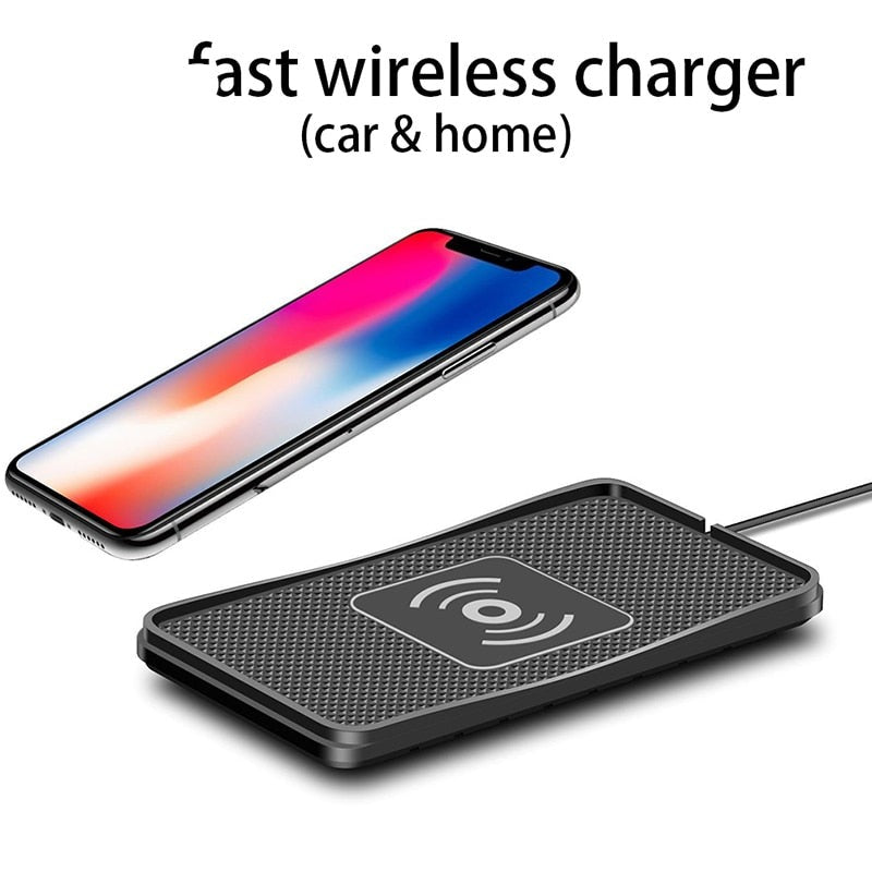 Wireless Non-Slip Car Fast Phone Charger Pad - Image 1
