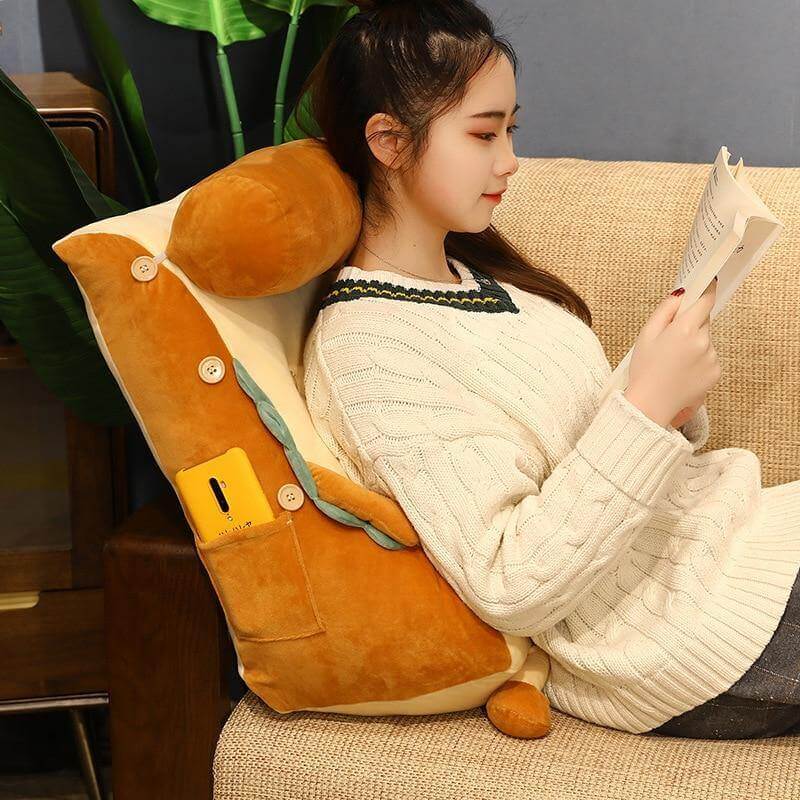 I AM TOAST Cute Bedside Comfy Washable Pillow - Image 11