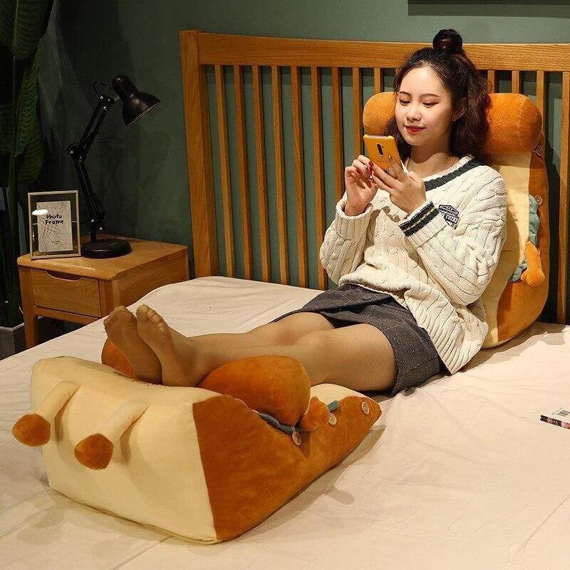 I AM TOAST Cute Bedside Comfy Washable Pillow - Image 6