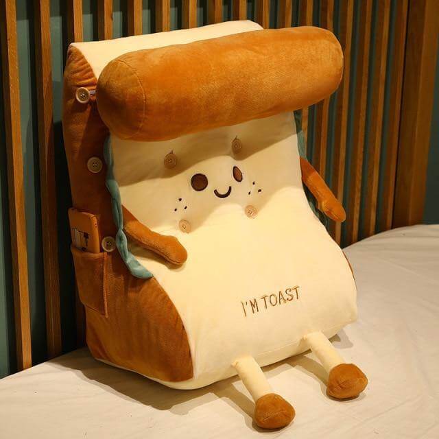 I AM TOAST Cute Bedside Comfy Washable Pillow - Image 3