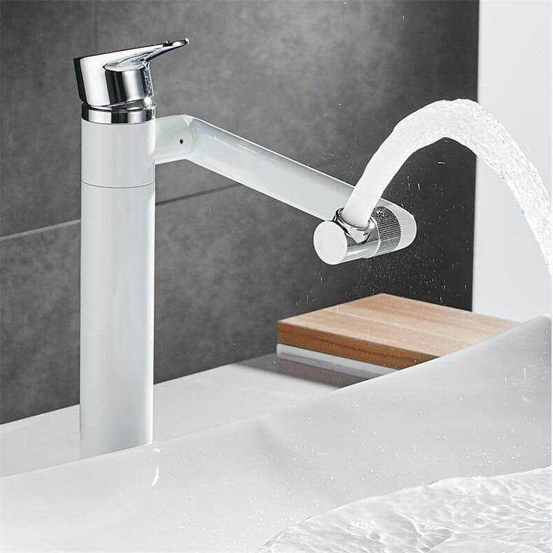 360 Rotation Black Modern Single Bathroom Faucet - MaviGadget