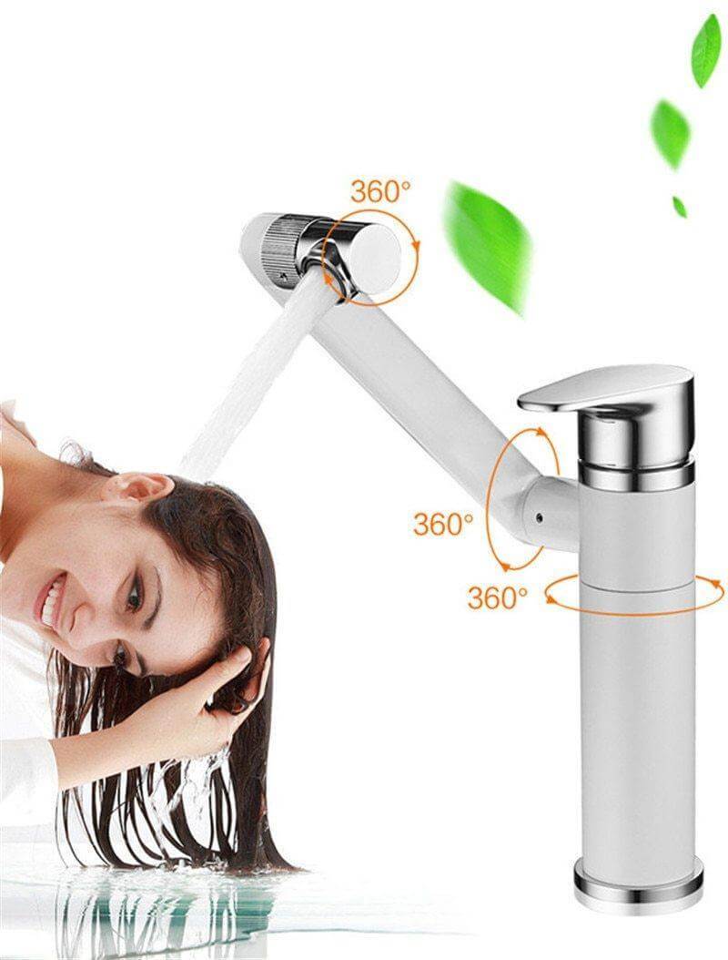 360 Rotation Black Modern Single Bathroom Faucet - Image 11
