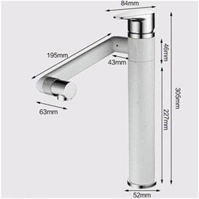 360 Rotation Black Modern Single Bathroom Faucet - Image 8