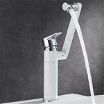 360 Rotation Black Modern Single Bathroom Faucet