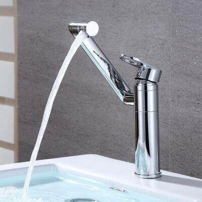 360 Rotation Black Modern Single Bathroom Faucet - Image 3