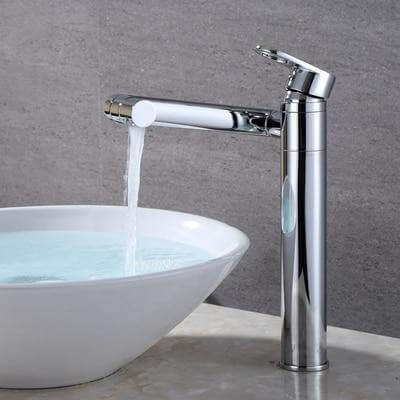 360 Rotation Black Modern Single Bathroom Faucet