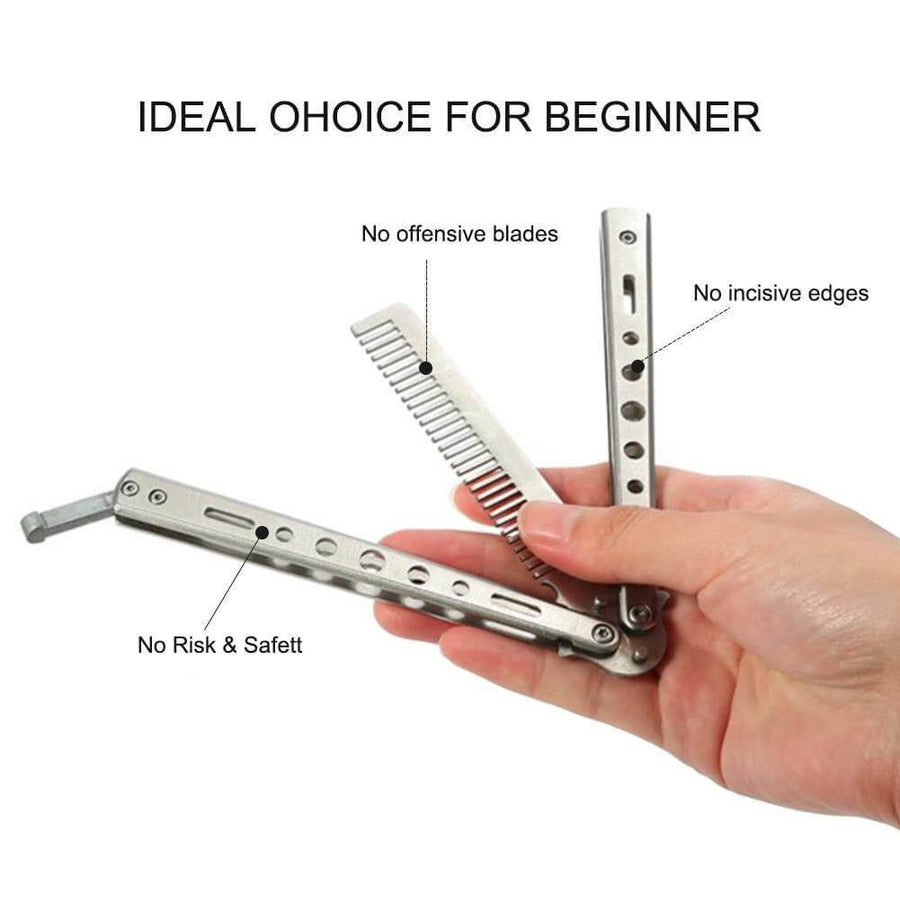 Stainless Steel Foldable Butterfly Brush - Image 4
