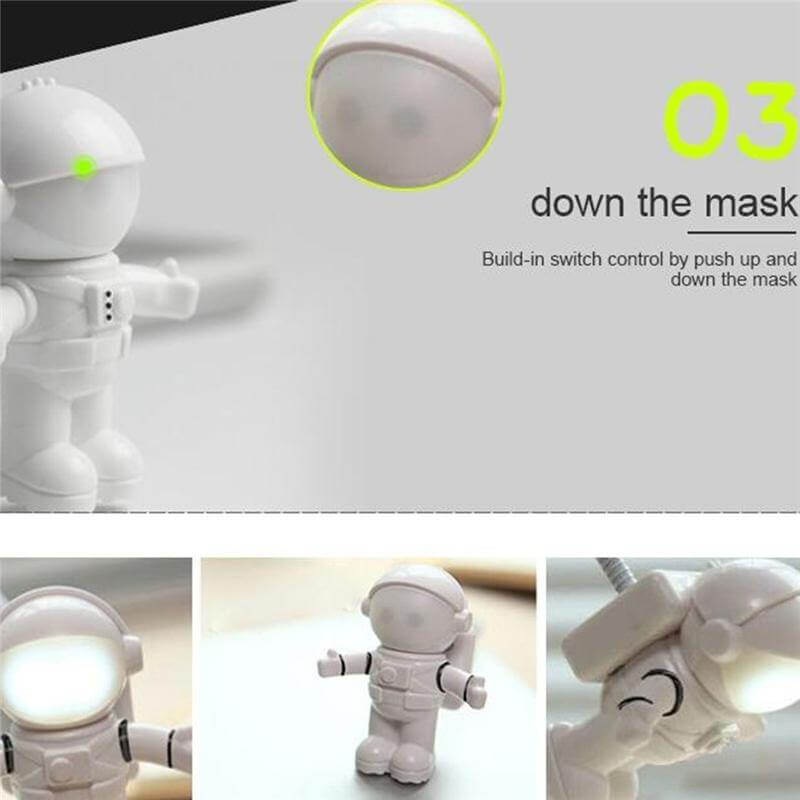 USB Astronaut LED Book Night Light - MaviGadget