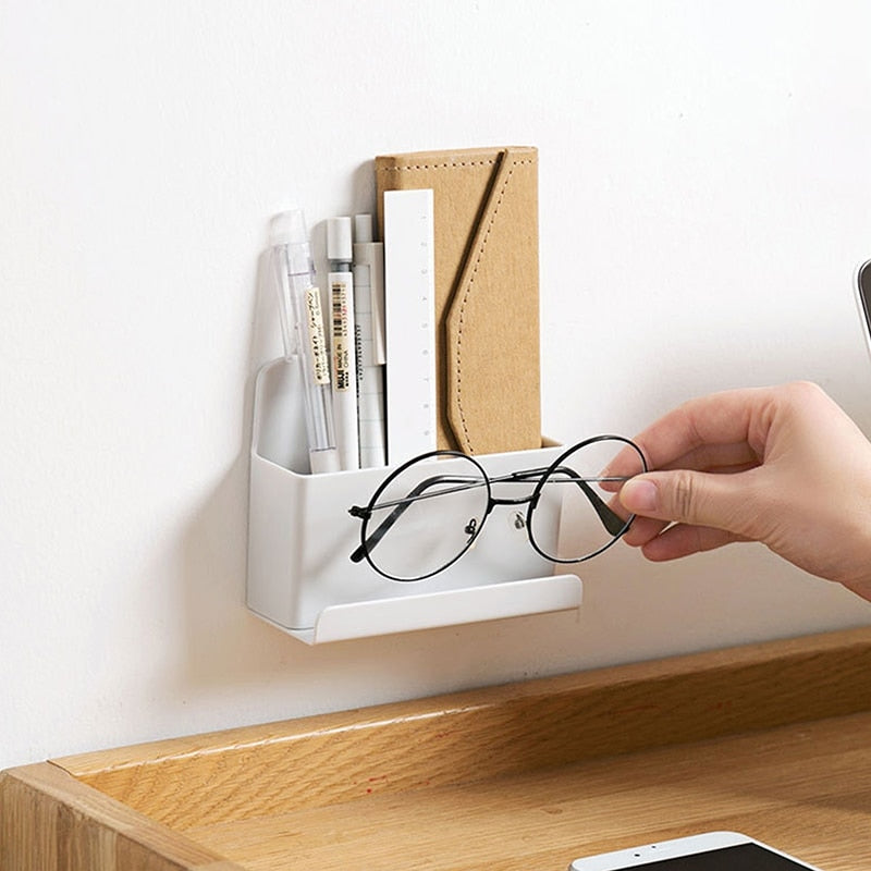 Wall-Mounted Storage Organizer Phone Holder - Image 1