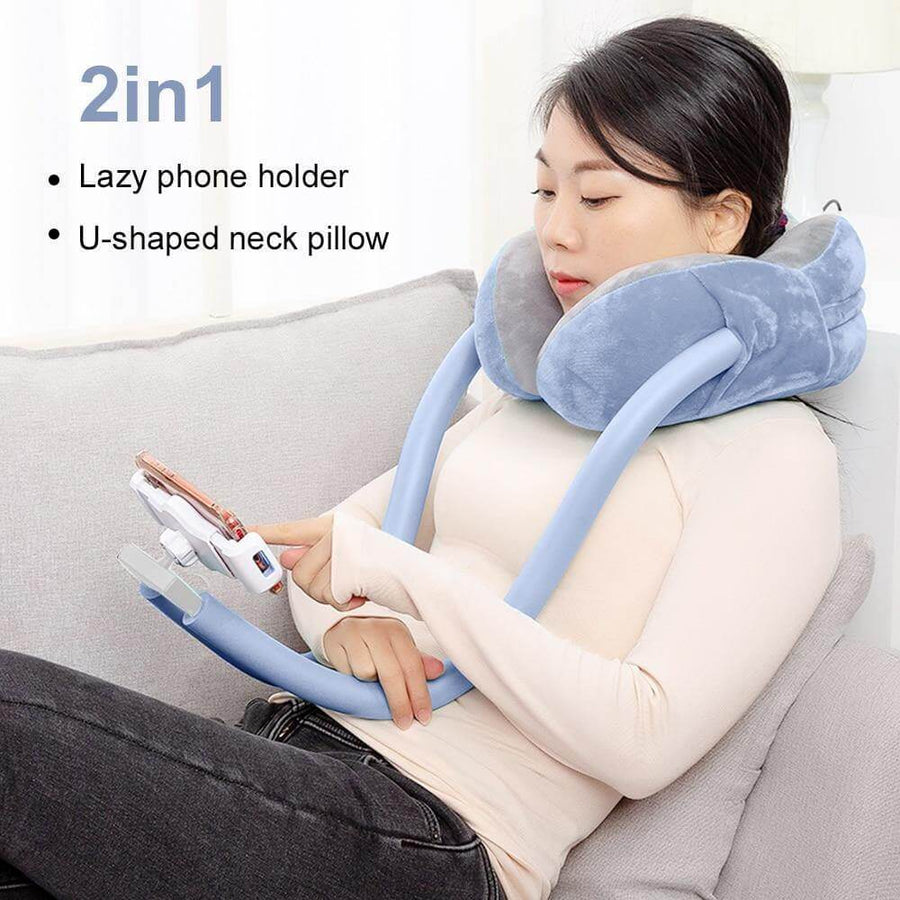 Flexible Phone Holder Neck Pillow - Image 1