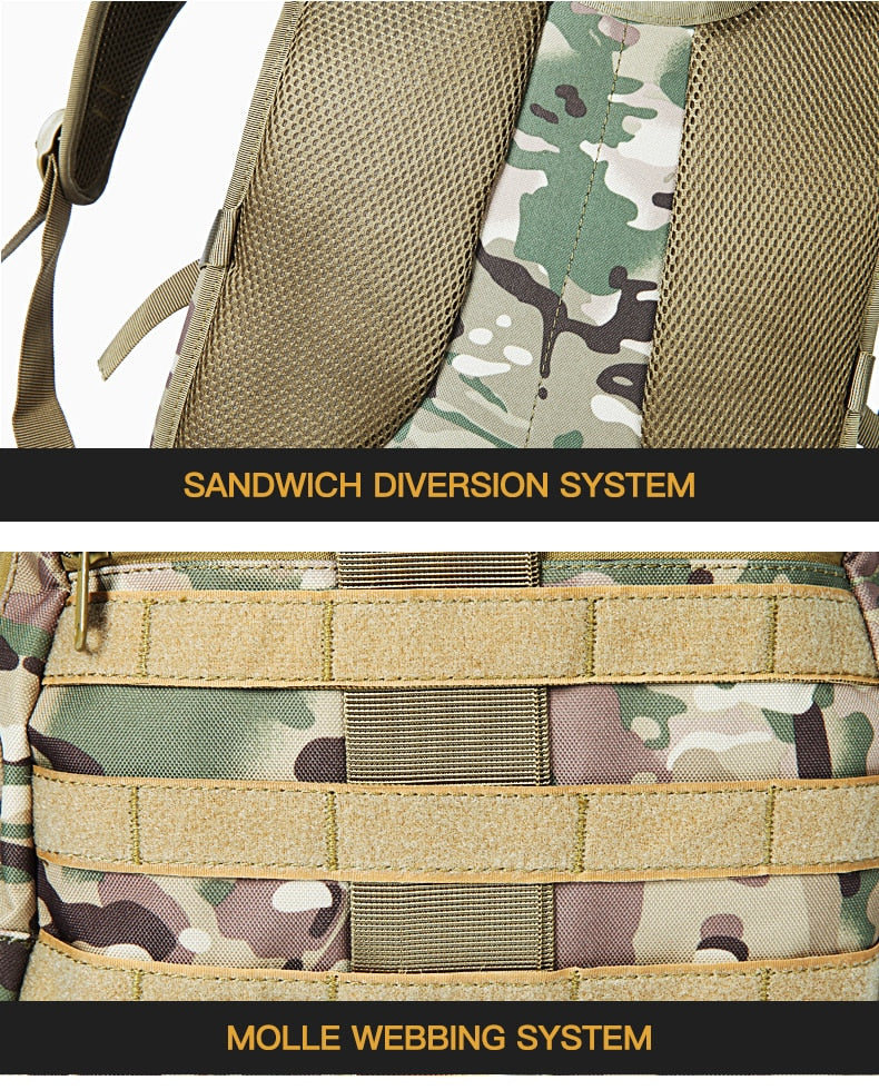 Tactical Lightweight Military Style Camping Backpack - Image 6