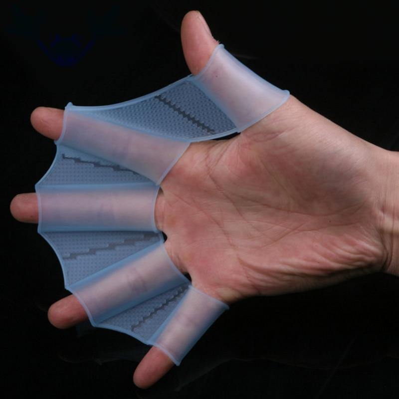 Silicone Webbed Swimming Gloves - Image 0