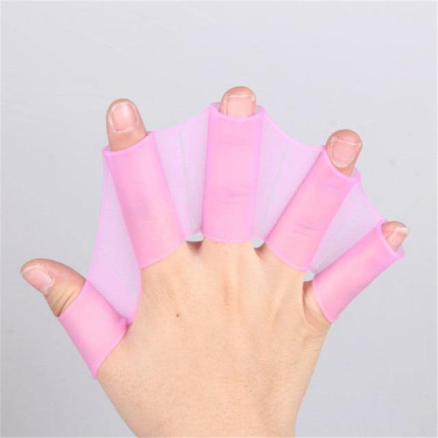 Silicone Webbed Swimming Gloves - Image 5
