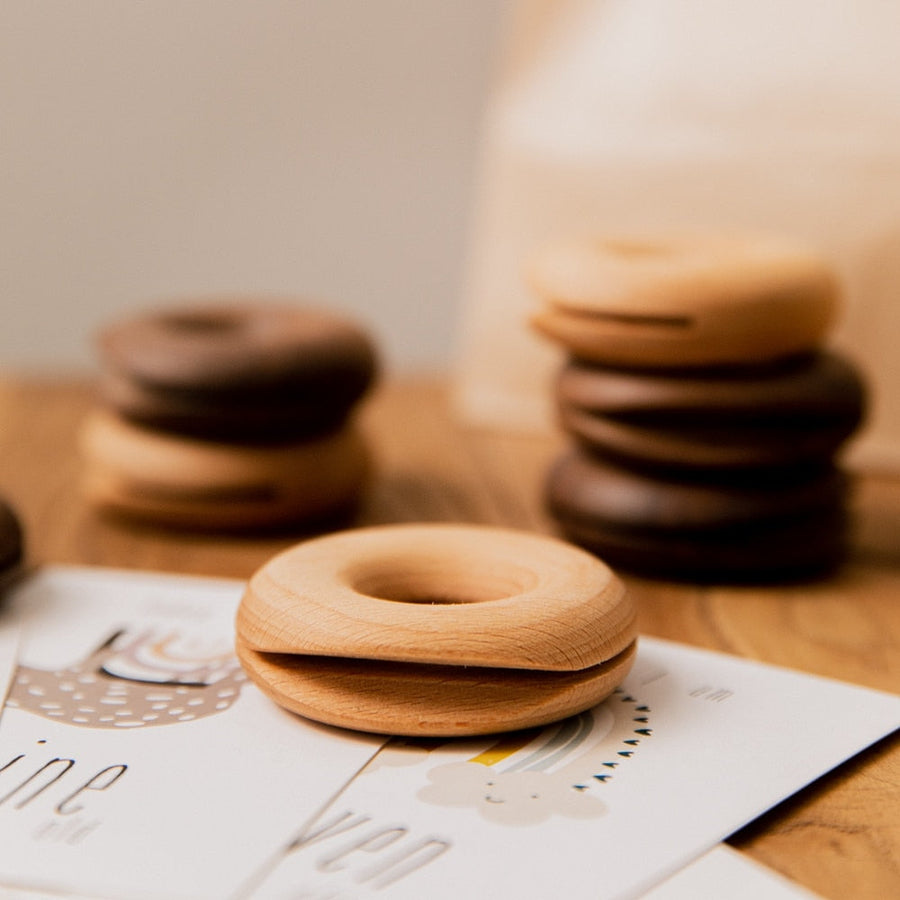 6Pcs Wooden Donut Seal Clips - Image 5