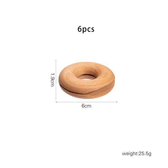 6Pcs Wooden Donut Seal Clips - Image 8