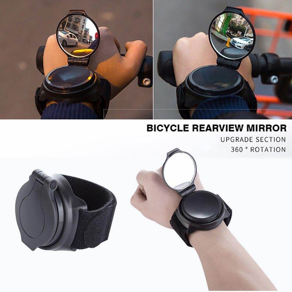 Cycling Wrist Band Back Mirror