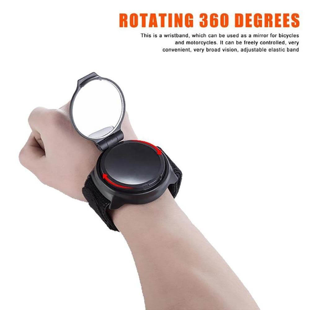 Cycling Wrist Band Back Mirror