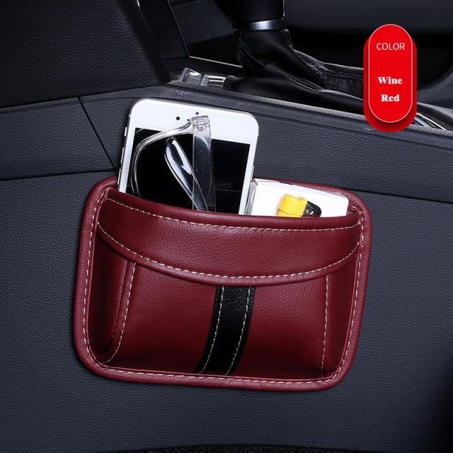 Car Mini Leather Storage Box