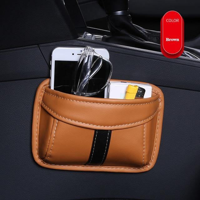 Car Mini Leather Storage Box - MaviGadget