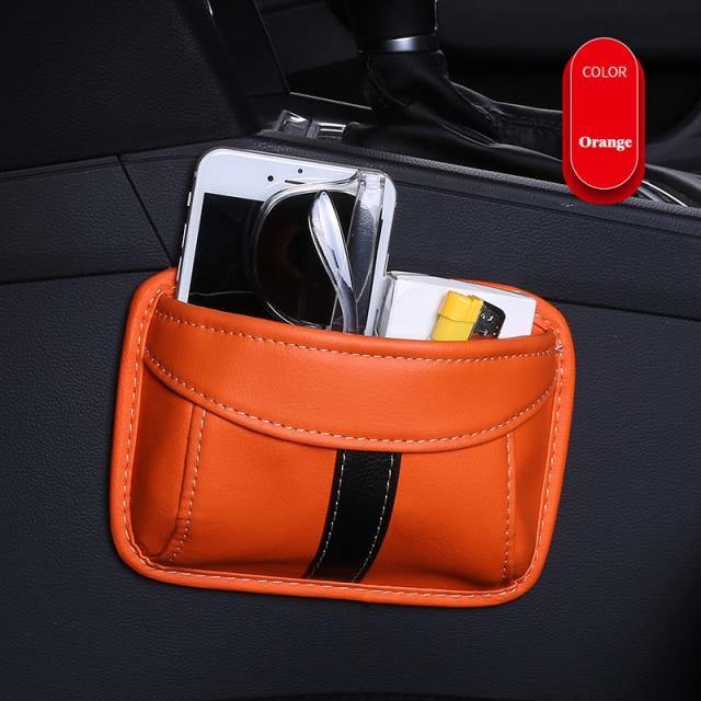 Car Mini Leather Storage Box