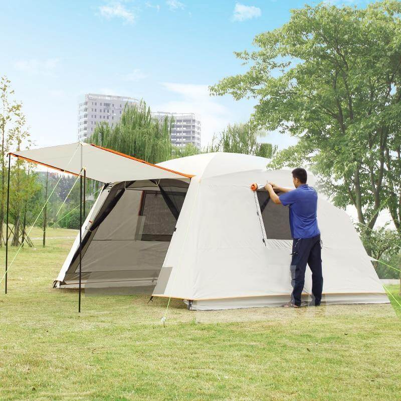 Rainproof Double Layer Sun-Shading Camping Tent - Image 2