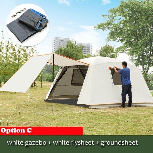 Rainproof Double Layer Sun-Shading Camping Tent