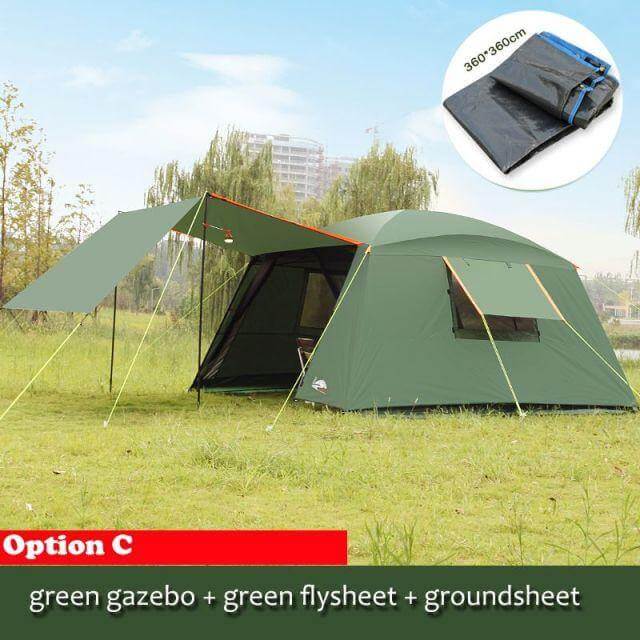 Rainproof Double Layer Sun-Shading Camping Tent - Image 12