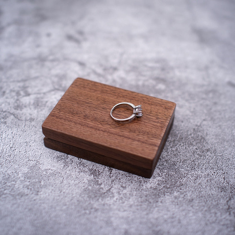Unique Elegant Wooden Ring Box - Image 4