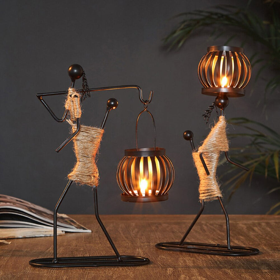 Creative Beautiful Nordic Iron Candle Holder - Image 1