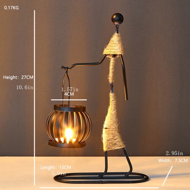 Creative Beautiful Nordic Iron Candle Holder