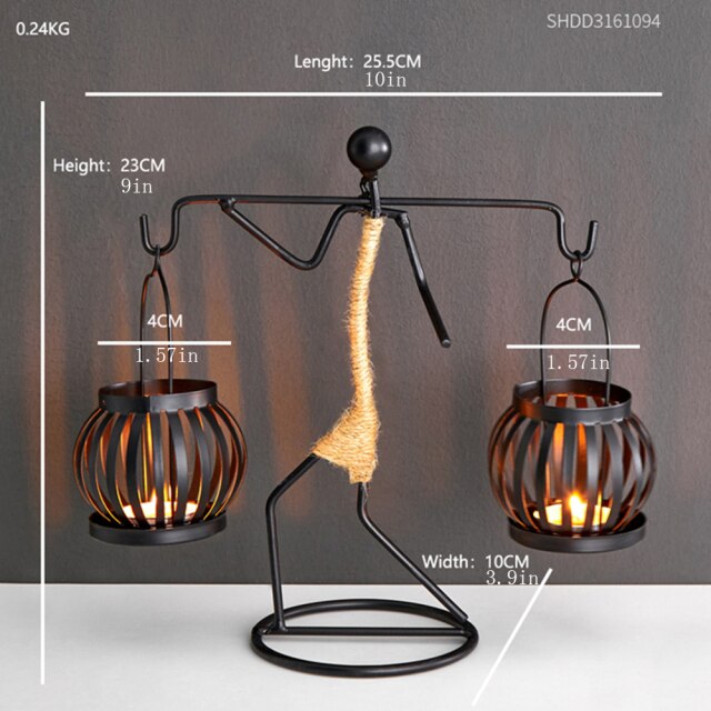 Creative Beautiful Nordic Iron Candle Holder - Image 5