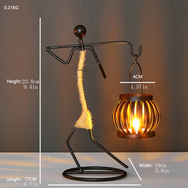 Creative Beautiful Nordic Iron Candle Holder