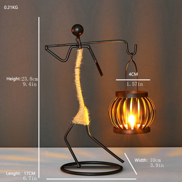 Creative Beautiful Nordic Iron Candle Holder - Image 2