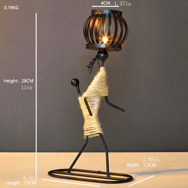 Creative Beautiful Nordic Iron Candle Holder - Image 12