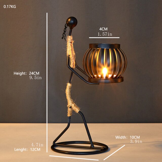 Creative Beautiful Nordic Iron Candle Holder