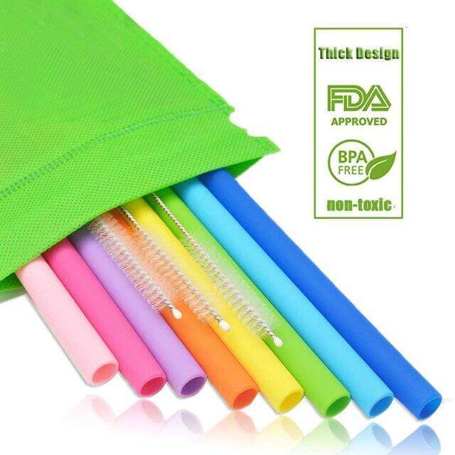 Foldable Reusable Silicone Straw