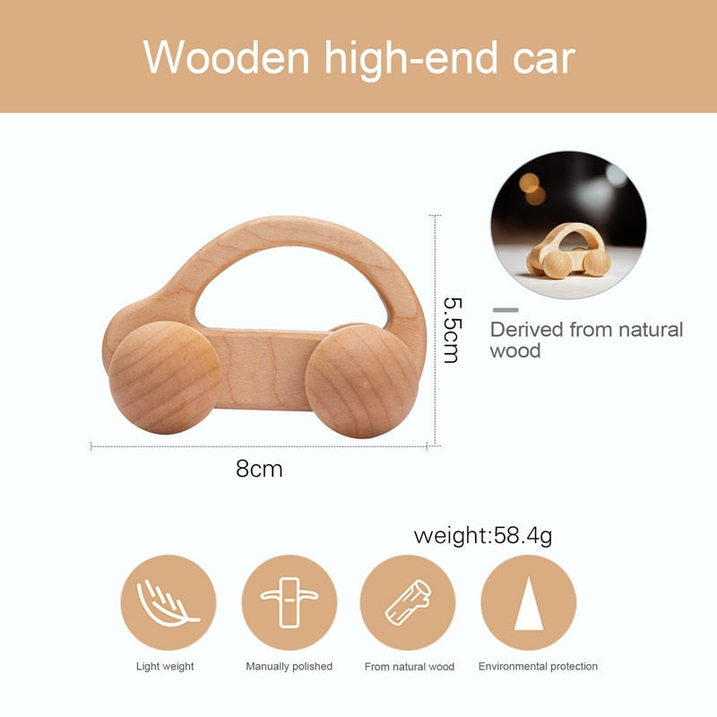 Nordic Style Minimal Wooden Car