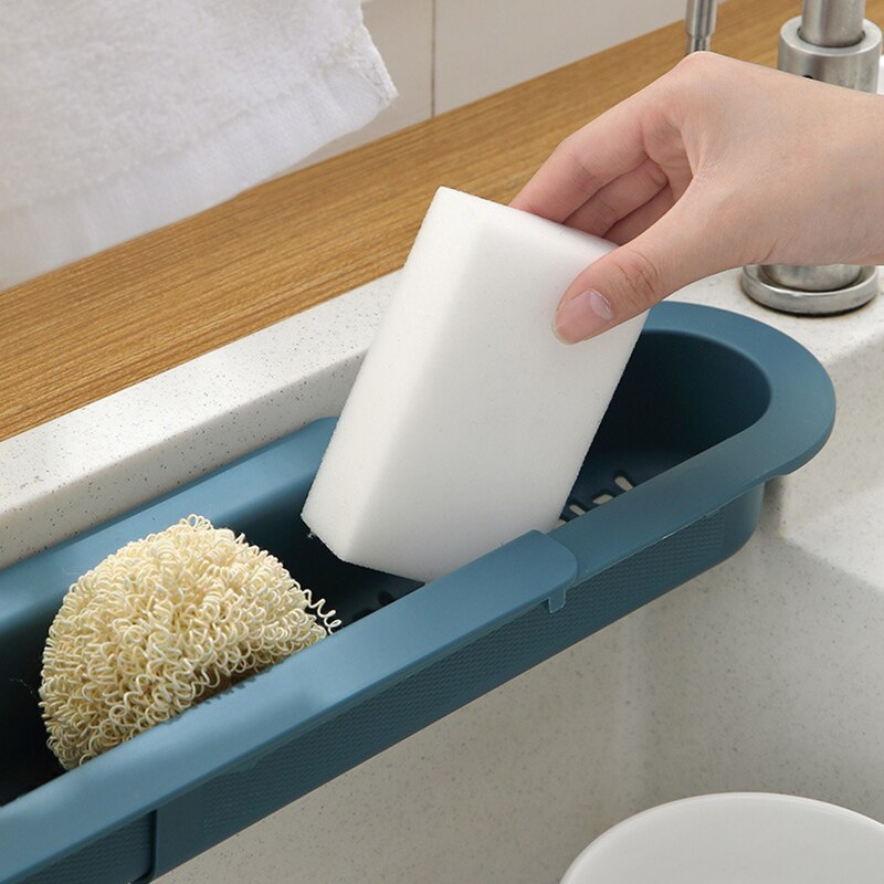 Adjustable Shelf Drain Rack Kitchen Organizer - Image 2