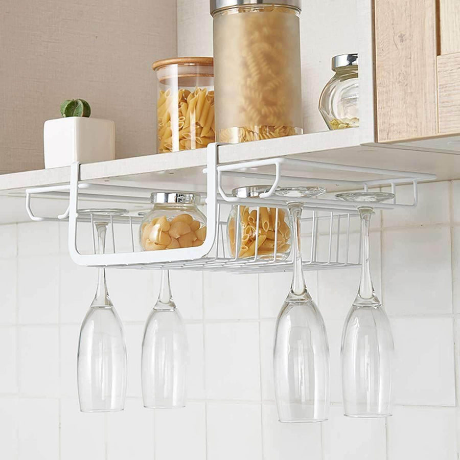 Under Cabinet Glass Holder Rack - Image 0