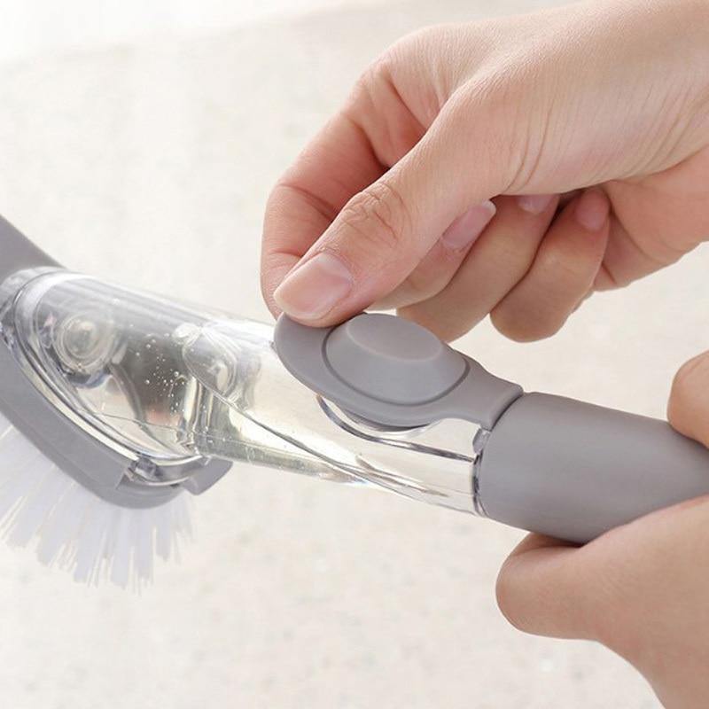 2in1 Liquid Dispenser Dish Washing Brush - Image 4