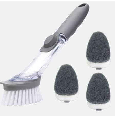 2in1 Liquid Dispenser Dish Washing Brush