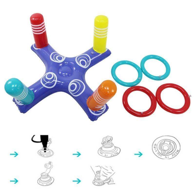 Inflatable Ring Throwing Ferrule Pool Toy - Image 3