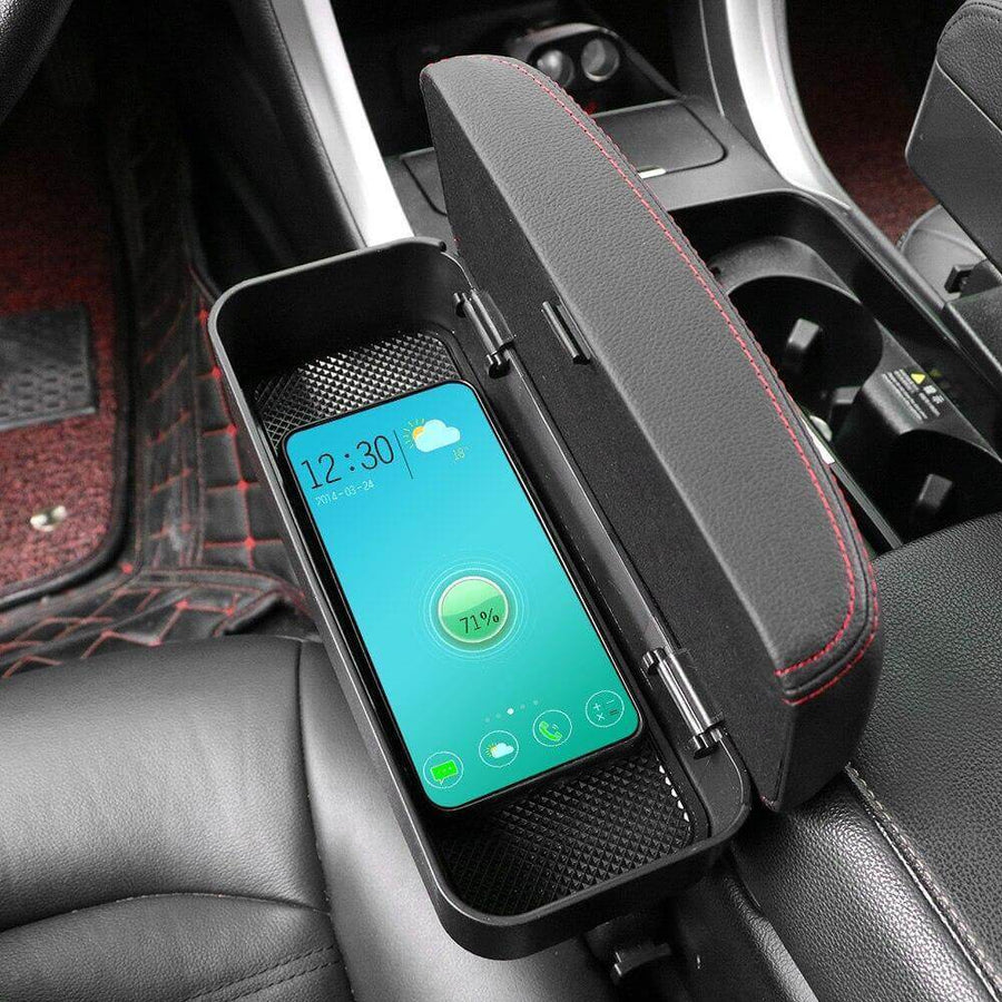 Auto Seat Gap Organizer with Wireless Charger - Image 1